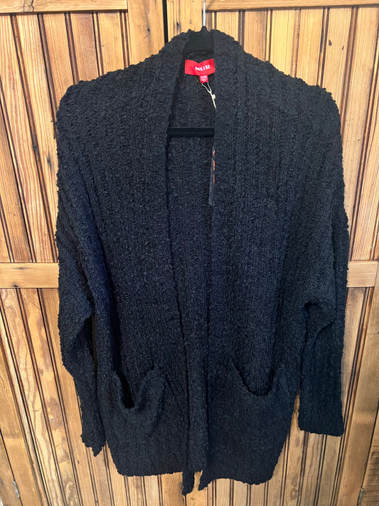 Black Popcorn Cardigan