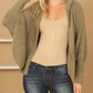 Fluffy Knit Hooded Cardigan