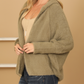 Fluffy Knit Hooded Cardigan