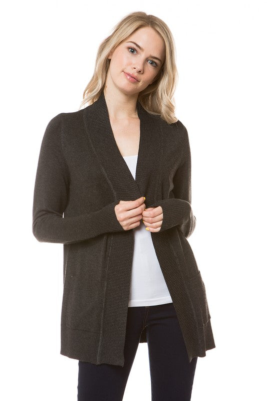 The Perfect Cardigan - Charcoal Gray