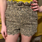 Scallop Detailed Leopard Shorts